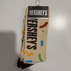 HERSHEY'S Cream Logo Crew Socks with Colorful Confetti